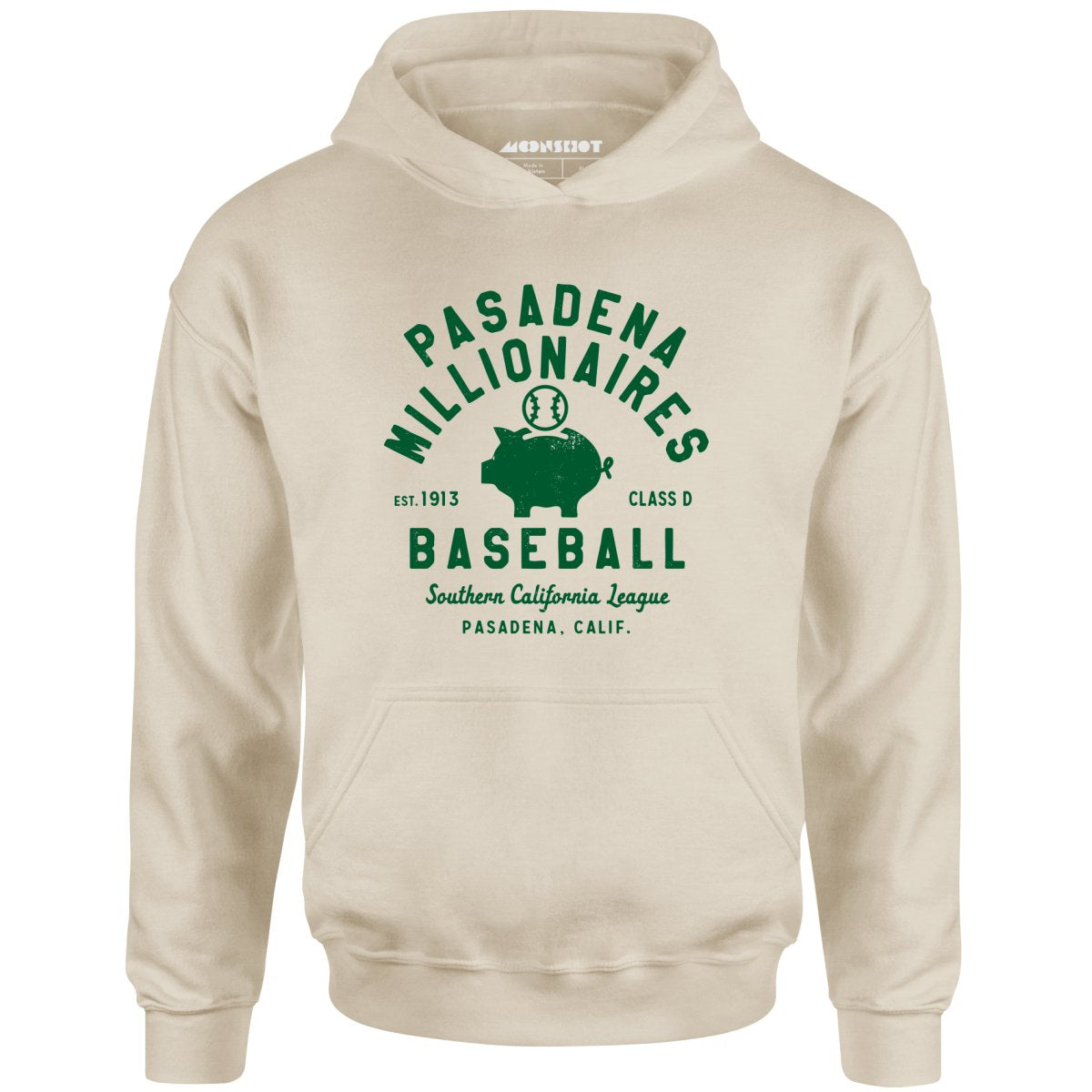 Pasadena Millionaires - California - Vintage Defunct Baseball Teams - Unisex Hoodie