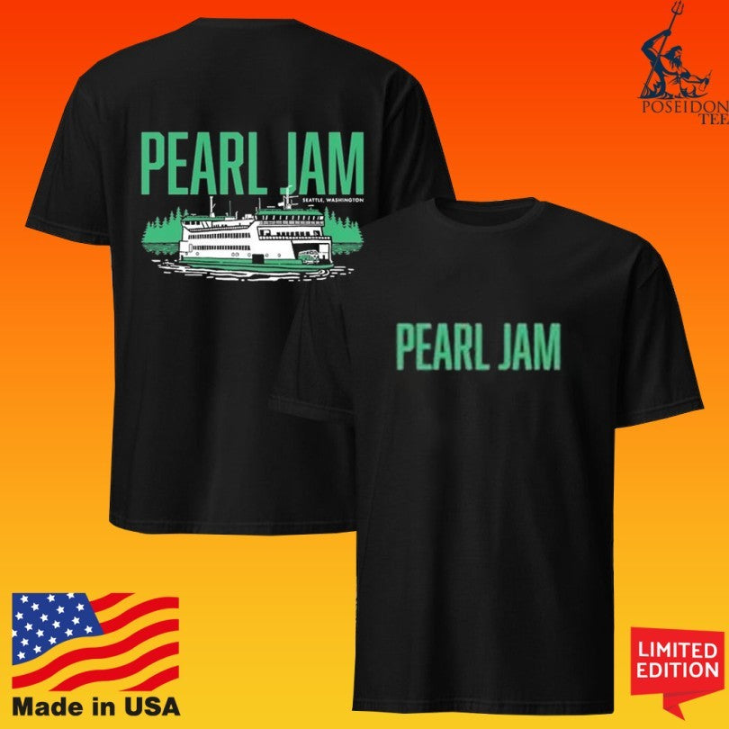 Pearl Jam Seattle Washington Ferry T-shirt