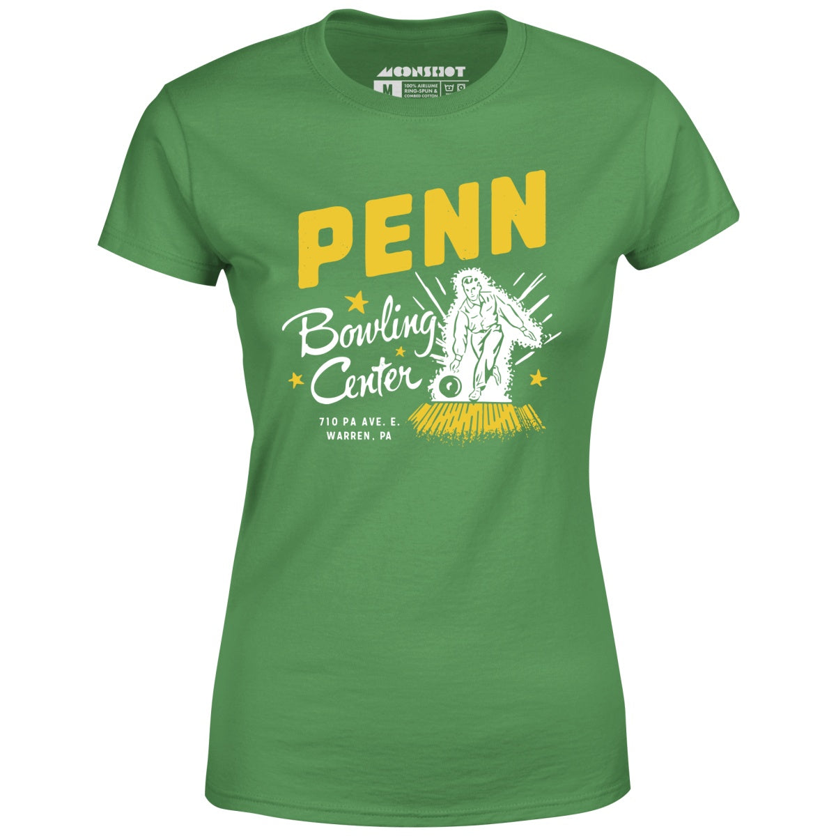 Penn Bowling Center - Warren, PA - Vintage Bowling Alley - Women's T-Shirt