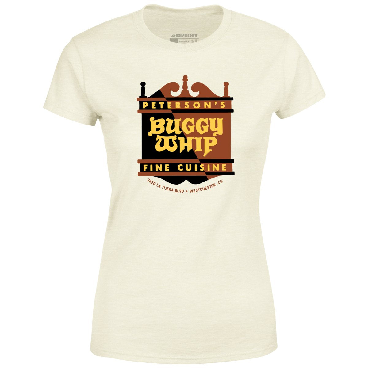 Peterson's Buggy Whip - Westchester, CA - Vintage Restaurant - Women's T-Shirt