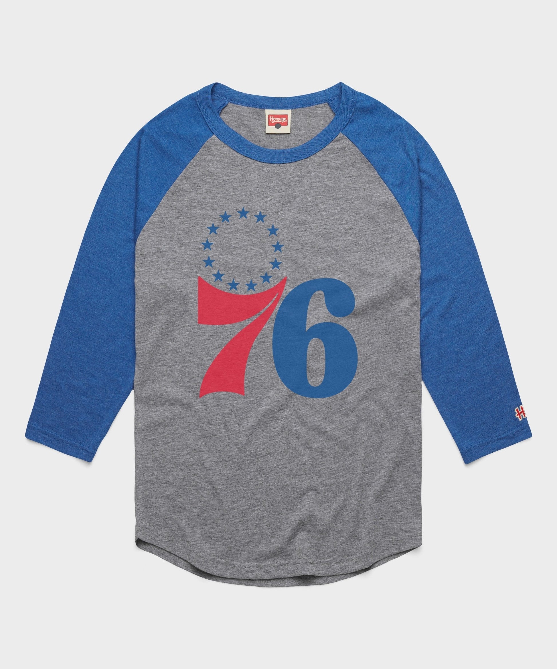 Philadelphia 76ers Logo Raglan