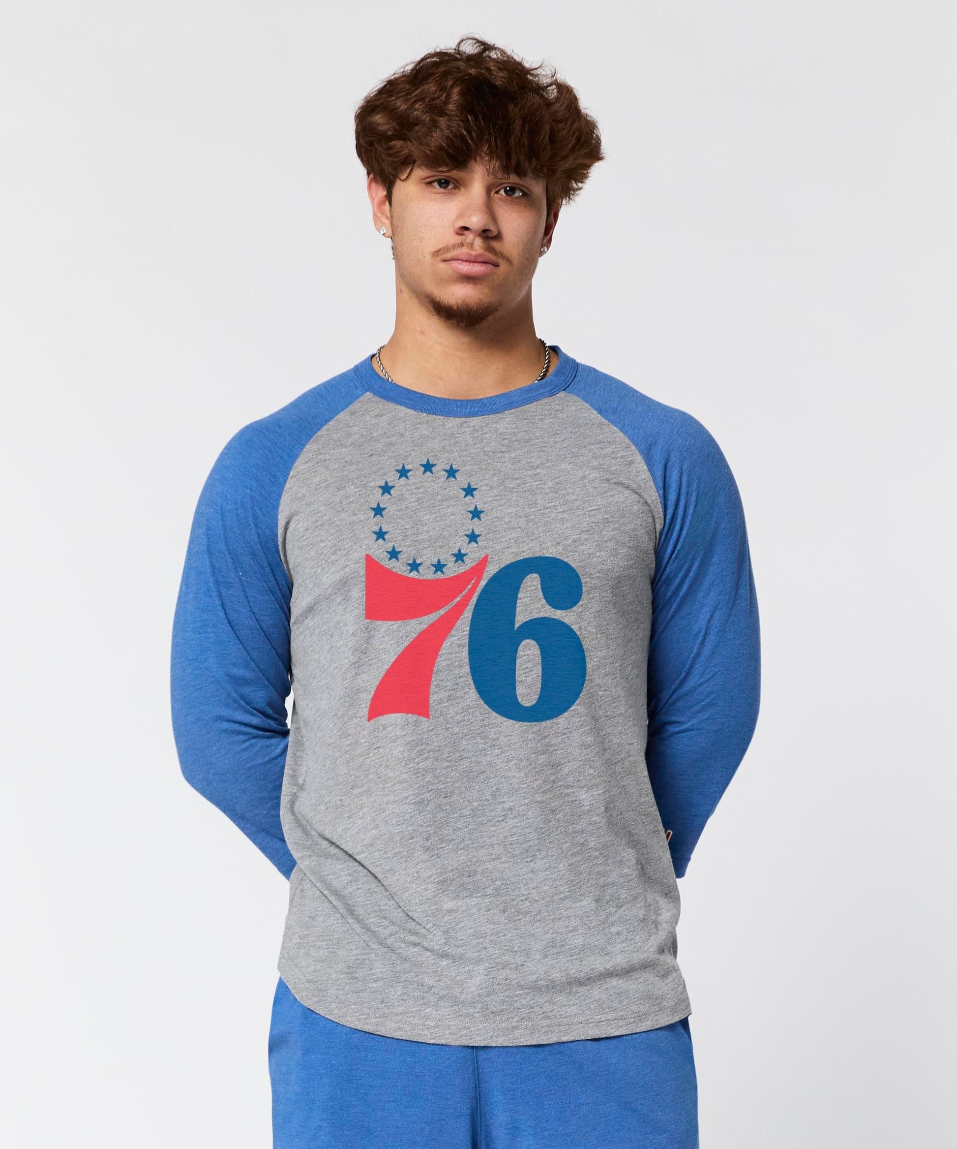 Philadelphia 76ers Logo Raglan