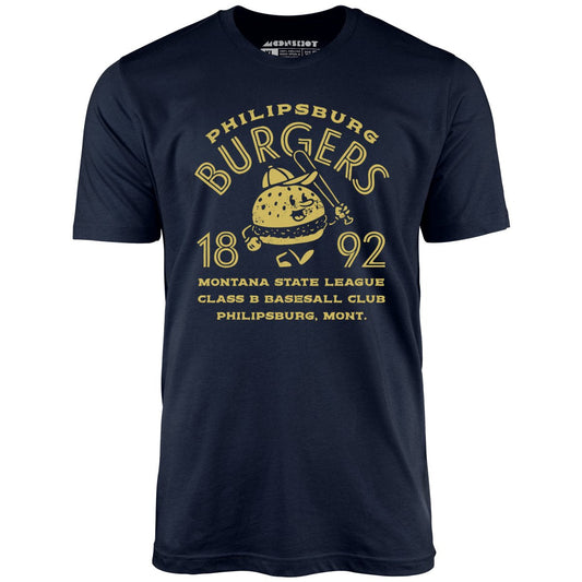 Philipsburg Burgers - Montana - Vintage Defunct Baseball Teams - Unisex T-Shirt