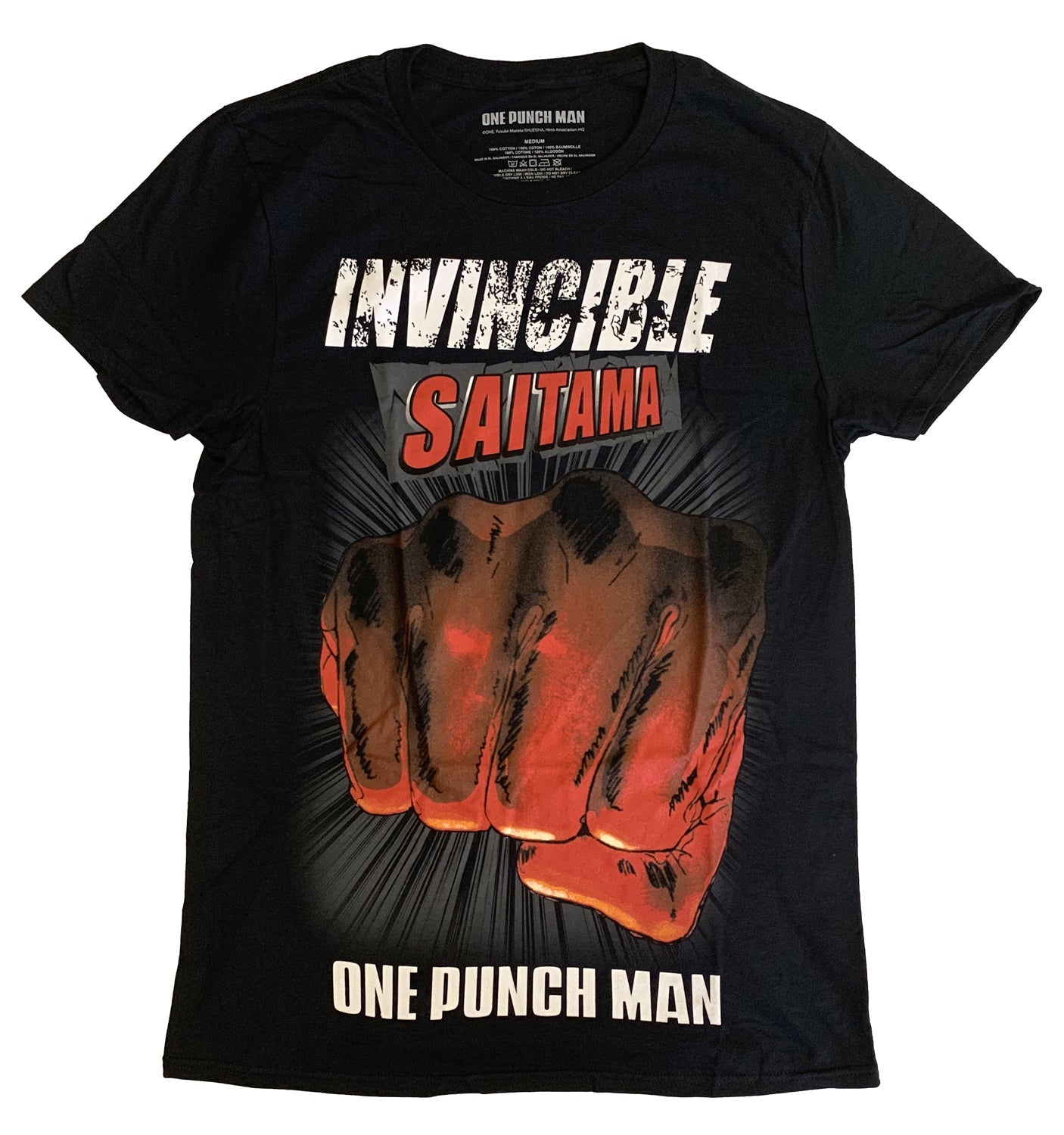 One Punch Man Invincible Saitama Adult T-Shirt - clothing by TeeHivey.com
