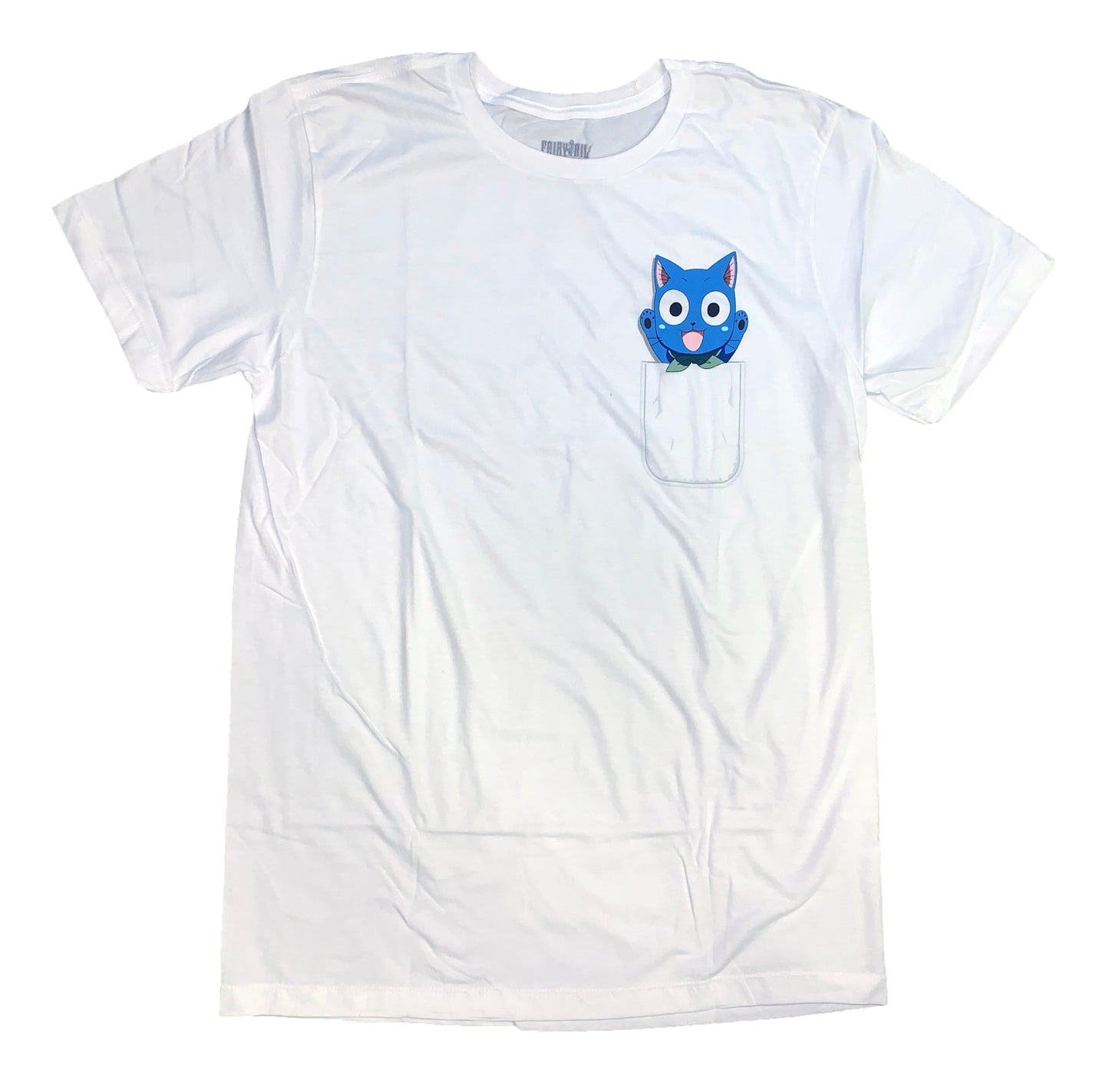 Fairy Tail Pocket Happy Anime Adult T-Shirt - clothing by TeeHivey.com