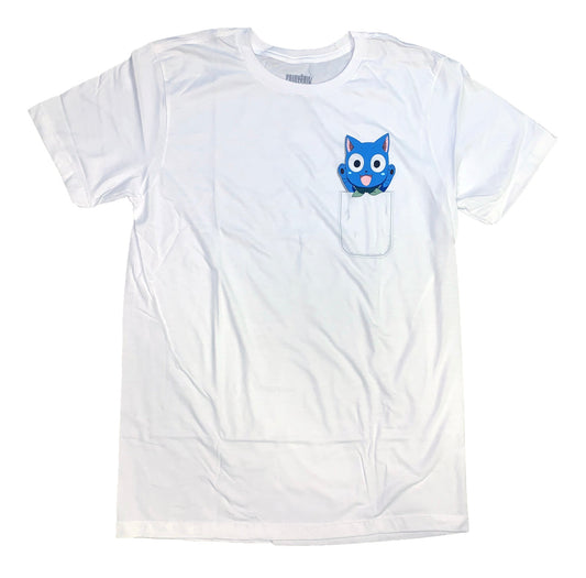 Fairy Tail Pocket Happy Anime Adult T-Shirt - clothing by TeeHivey.com