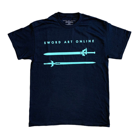 Sword Art Online Kirito Elucidator And Asuna Lambent Light Swords Adult T-Shirt