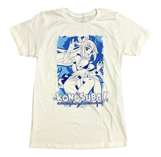 Konosuba - Aqua Character Anime Adult T-Shirt - clothing by TeeHivey.com