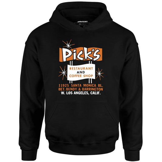 Pick's - Los Angeles, CA - Vintage Restaurant - Unisex Hoodie