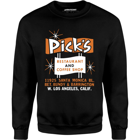 Pick's - Los Angeles, CA - Vintage Restaurant - Unisex Sweatshirt