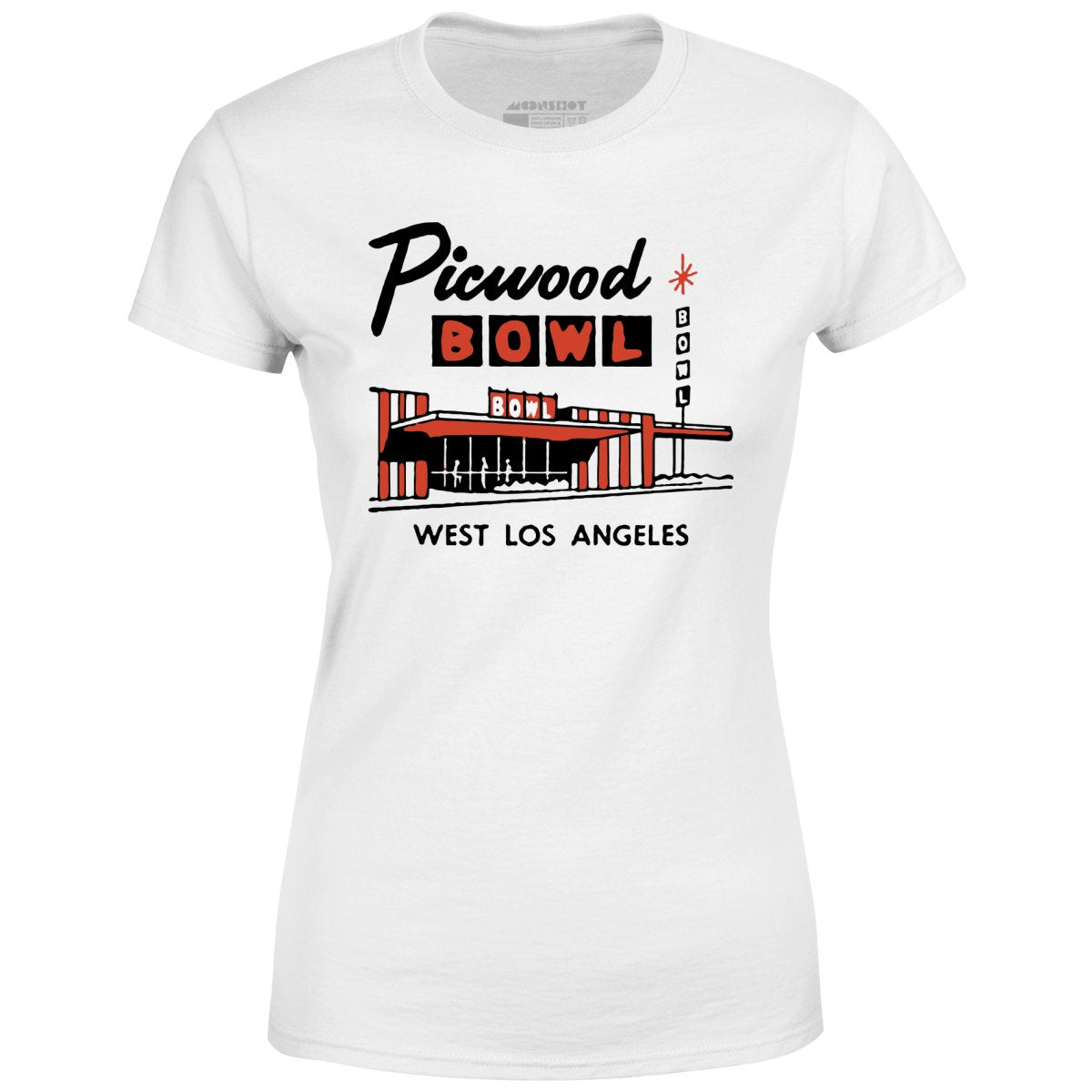 Picwood Bowl - Los Angeles, CA - Vintage Bowling Alley - Women's T-Shirt