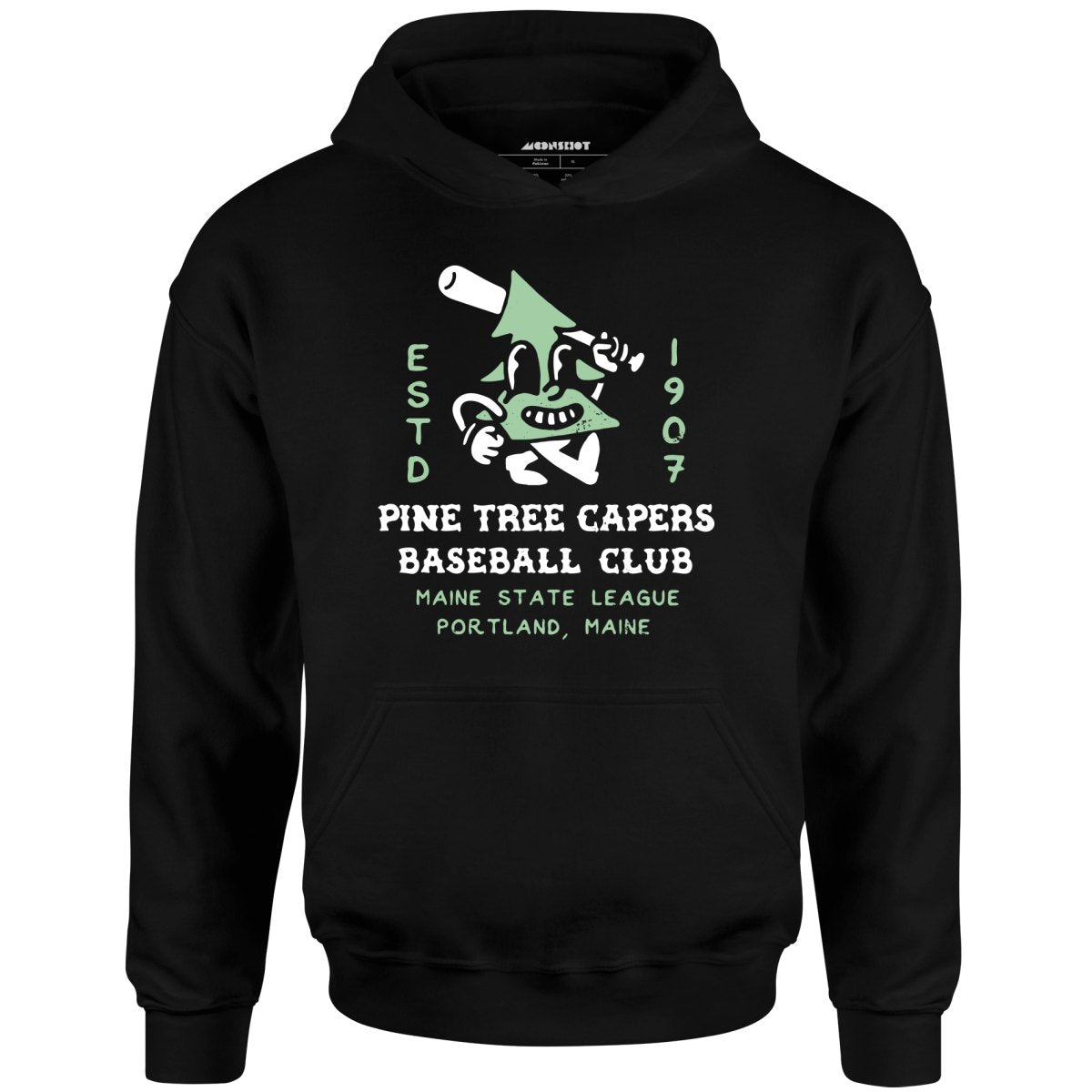 Pine Tree Capers - Portland, ME - Vintage Defunct Baseball Teams - Unisex Hoodie