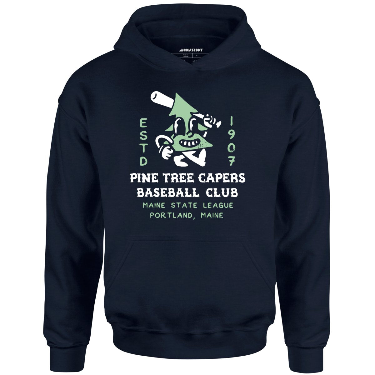 Pine Tree Capers - Portland, ME - Vintage Defunct Baseball Teams - Unisex Hoodie