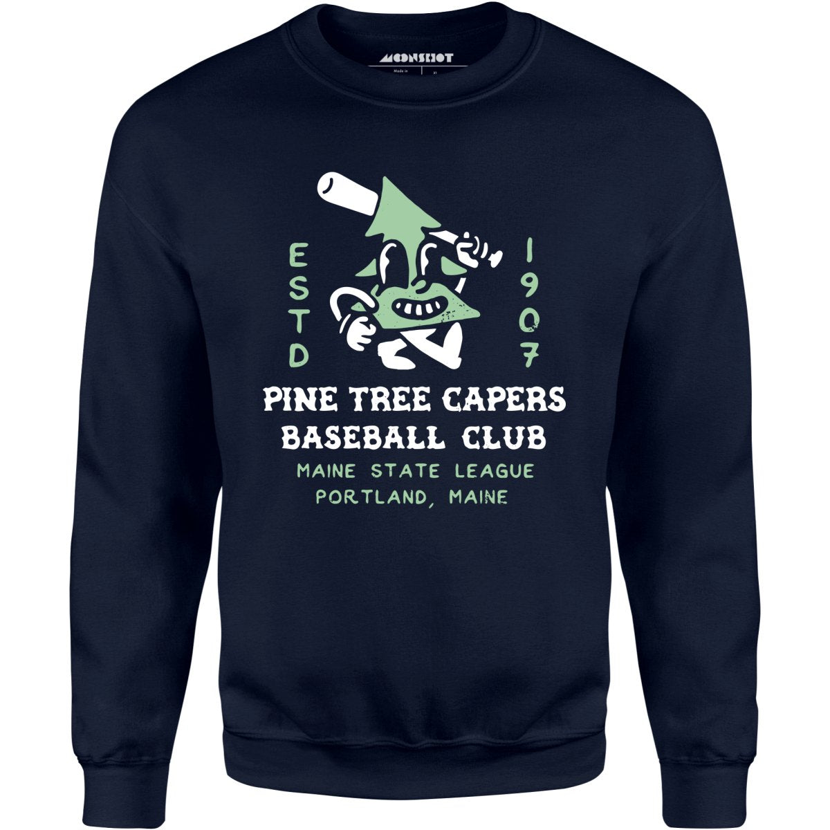 Pine Tree Capers - Portland, ME - Vintage Defunct Baseball Teams - Unisex Sweatshirt