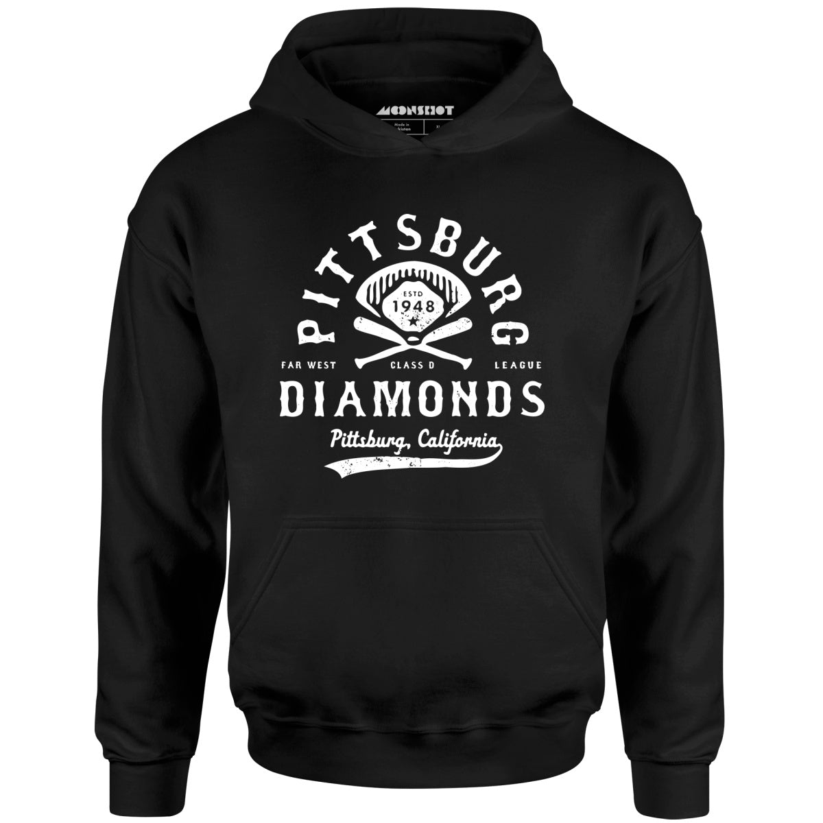 Pittsburg Diamonds - California - Vintage Defunct Baseball Teams - Unisex Hoodie