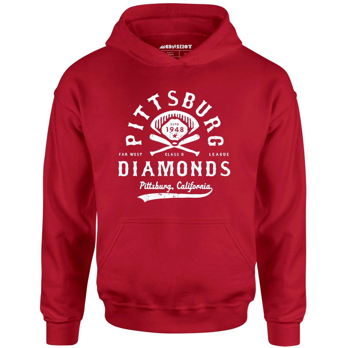 Pittsburg Diamonds - California - Vintage Defunct Baseball Teams - Unisex Hoodie