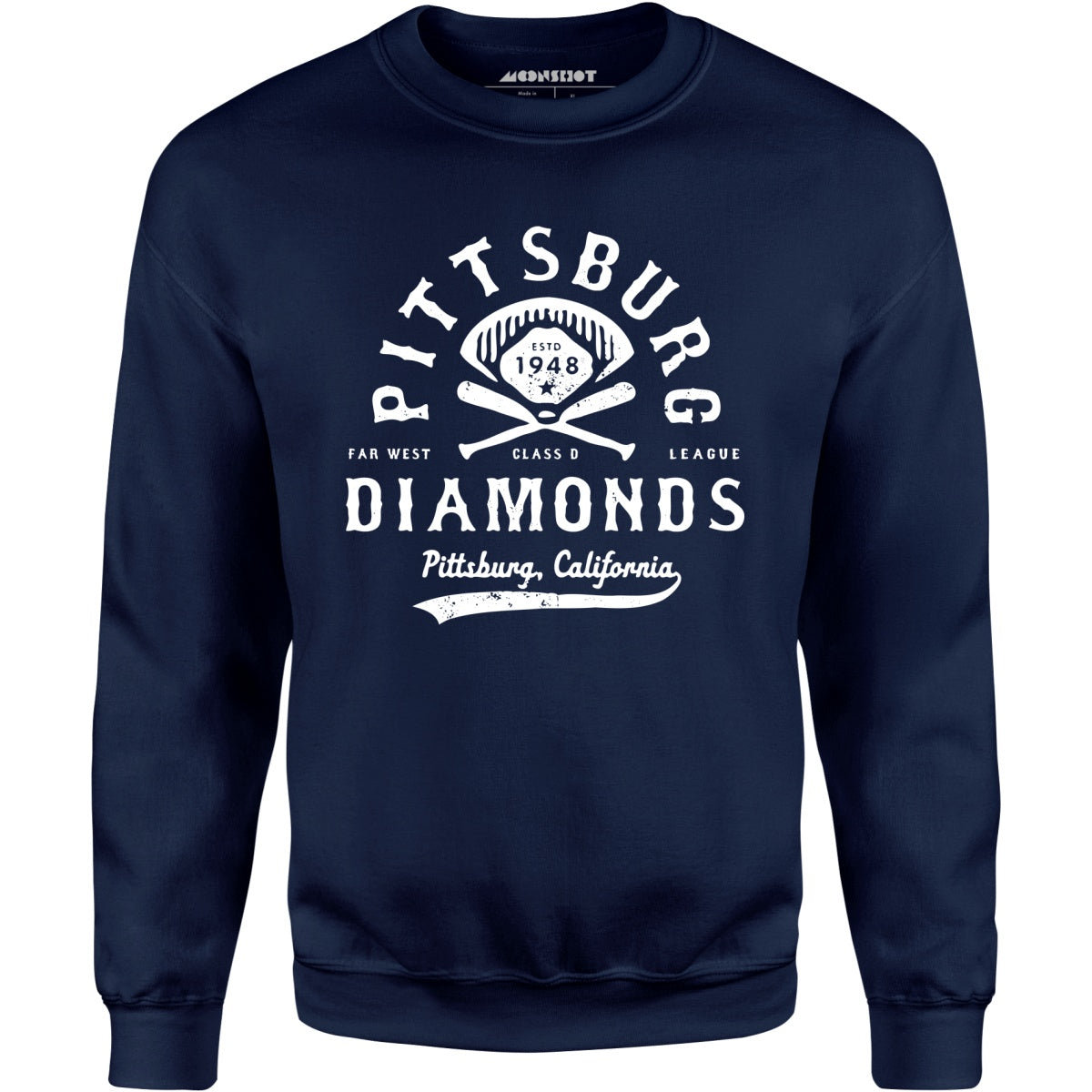 Pittsburg Diamonds - California - Vintage Defunct Baseball Teams - Unisex Sweatshirt