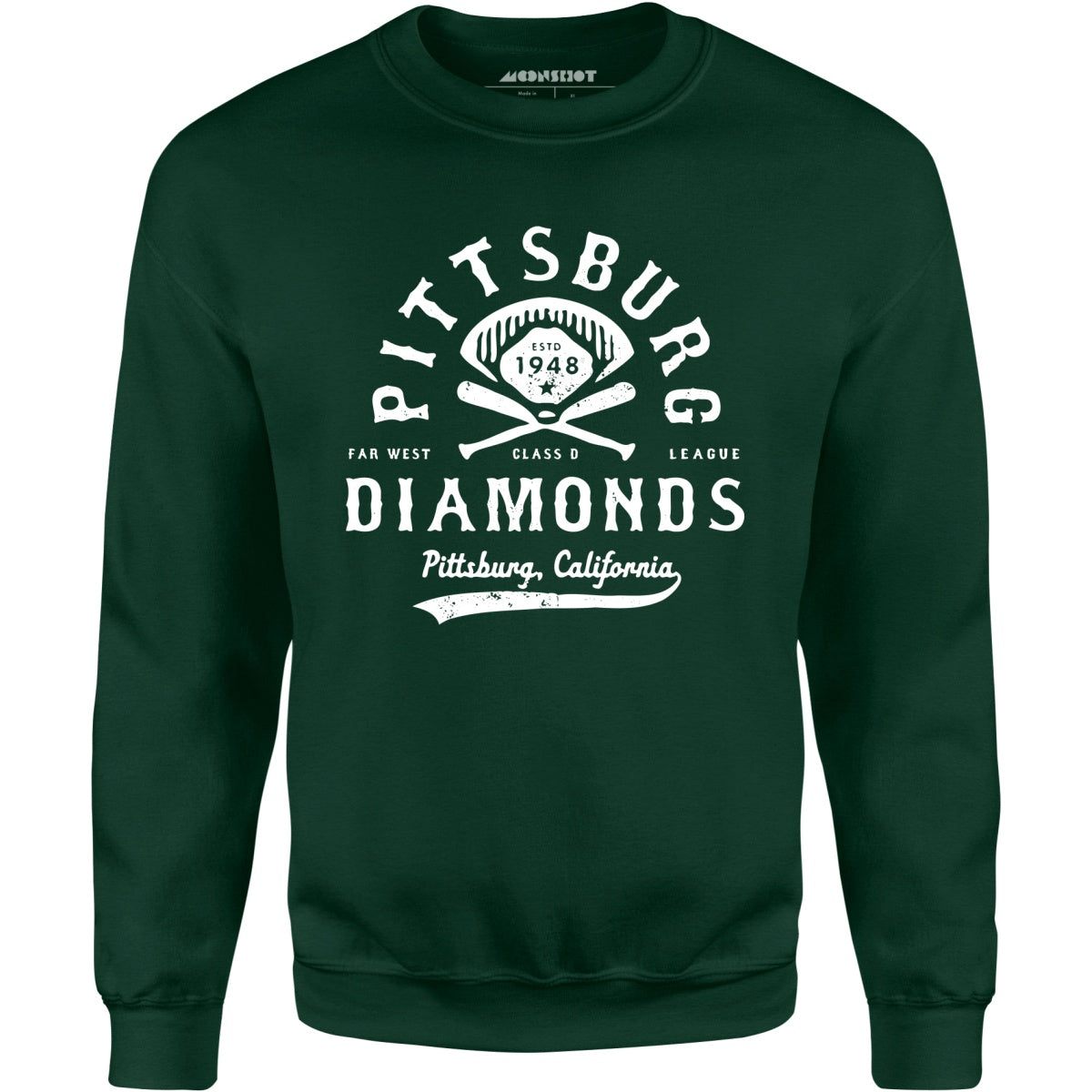 Pittsburg Diamonds - California - Vintage Defunct Baseball Teams - Unisex Sweatshirt