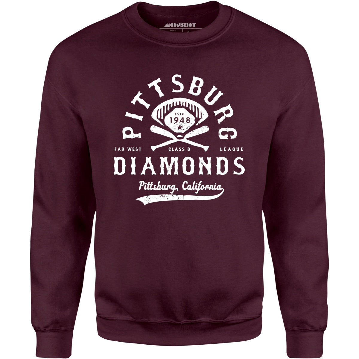 Pittsburg Diamonds - California - Vintage Defunct Baseball Teams - Unisex Sweatshirt