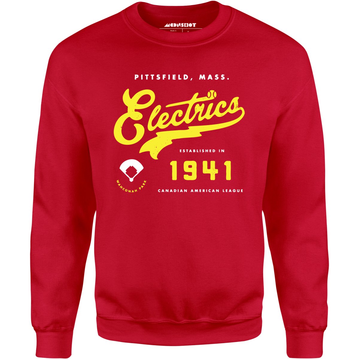 Pittsfield Electrics - Massachusetts - Vintage Defunct Baseball Teams - Unisex Sweatshirt