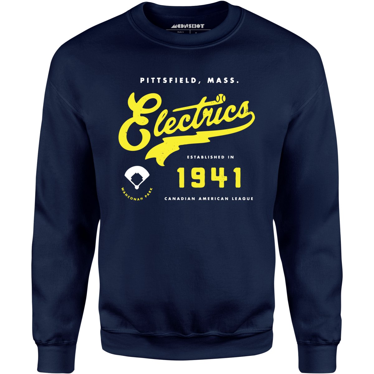 Pittsfield Electrics - Massachusetts - Vintage Defunct Baseball Teams - Unisex Sweatshirt