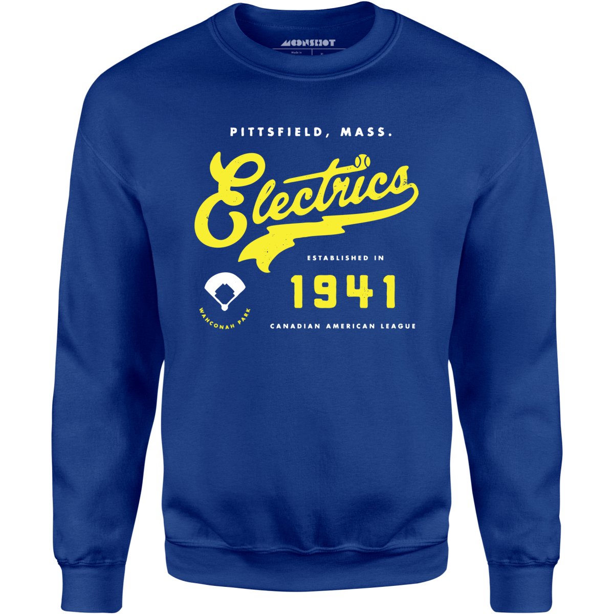 Pittsfield Electrics - Massachusetts - Vintage Defunct Baseball Teams - Unisex Sweatshirt