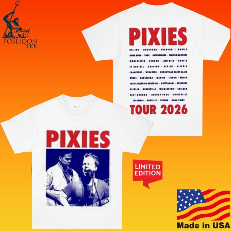 Pixies P40 Asia Tour 2026 In Beijing China Francis Santiago T-shirt
