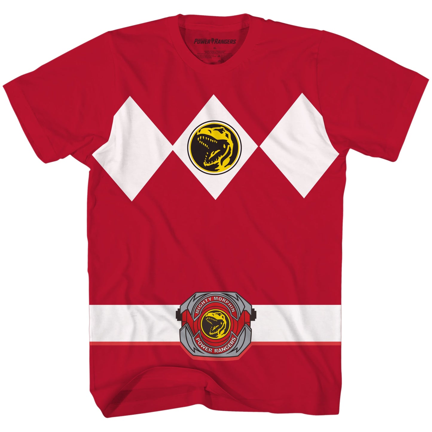 Power Rangers Red Ranger Costume Adult Red T Shirt - clothing by TeeHivey.com