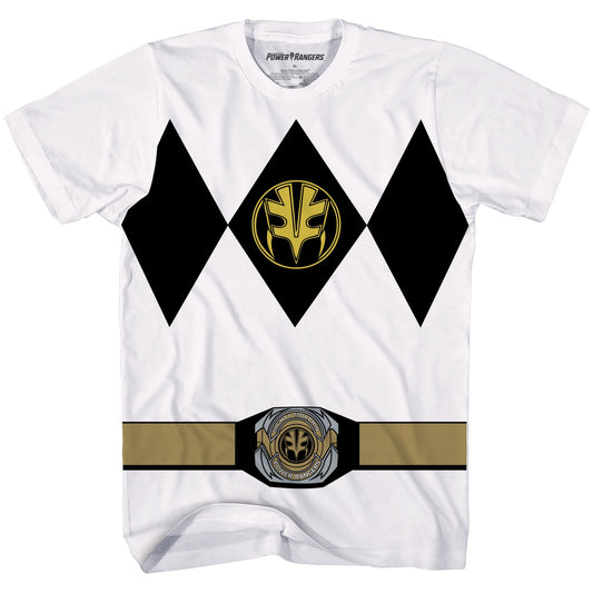 Power Rangers White Ranger Costume Adult T Shirt - clothing by TeeHivey.com