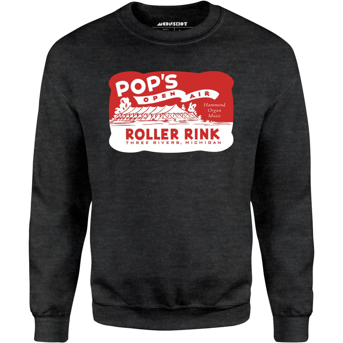 Pop's - Three Rivers, MI - Vintage Roller Rink - Unisex Sweatshirt