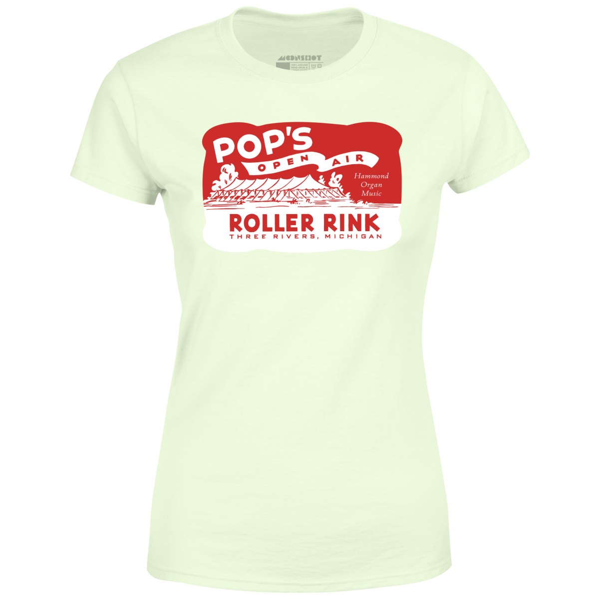 Pop's - Three Rivers, MI - Vintage Roller Rink - Women's T-Shirt