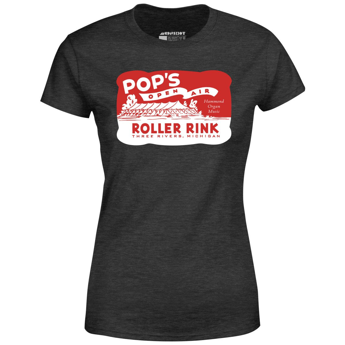 Pop's - Three Rivers, MI - Vintage Roller Rink - Women's T-Shirt
