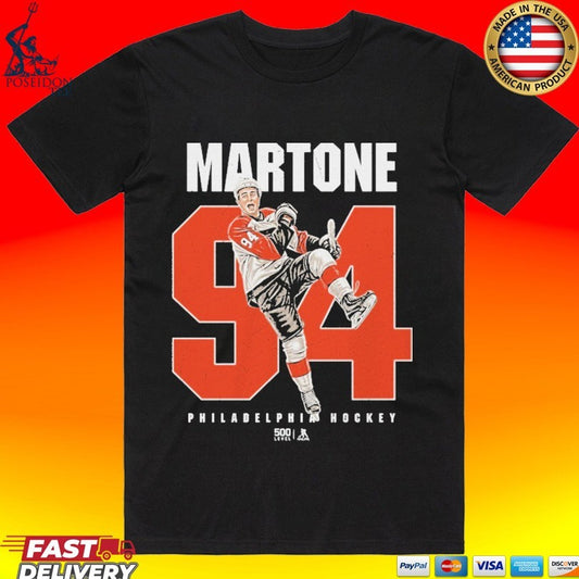 Porter Martone Philadelphia Hockey Flyers Number T-shirt