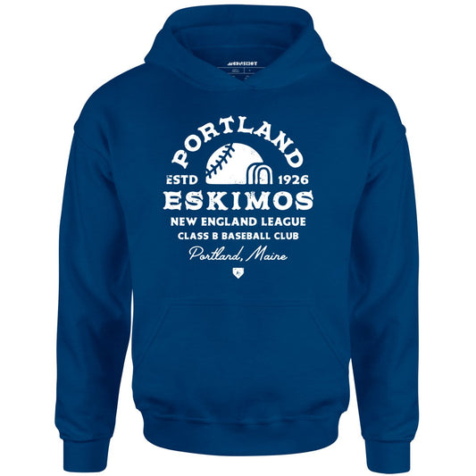 Portland Eskimos - Maine - Vintage Defunct Baseball Teams - Unisex Hoodie