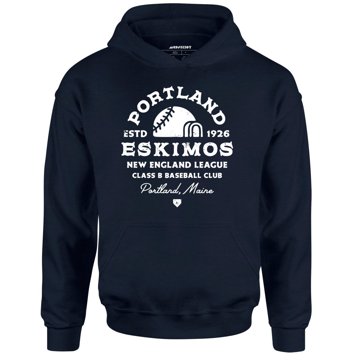 Portland Eskimos - Maine - Vintage Defunct Baseball Teams - Unisex Hoodie