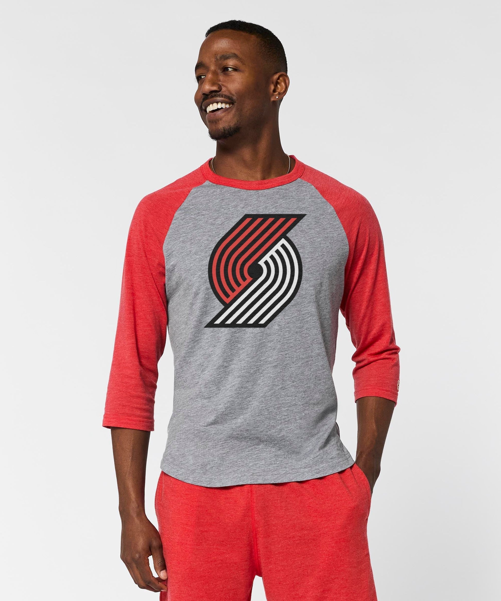 Portland Trail Blazers Logo Raglan