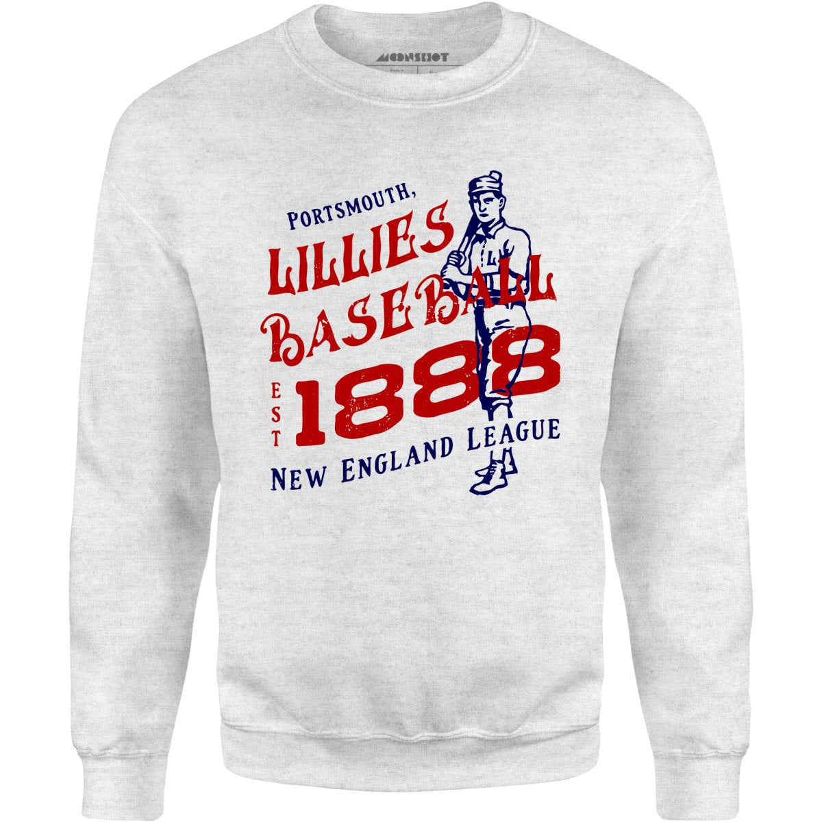 Portsmouth Lillies - New Hampshire - Vintage Defunct Baseball Teams - Unisex Sweatshirt