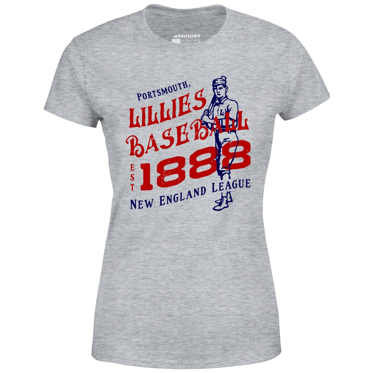 Portsmouth Lillies - New Hampshire - Vintage Defunct Baseball Teams - Women's T-Shirt