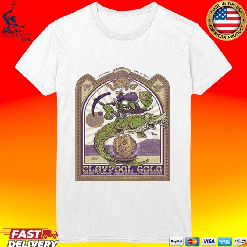 Primus Claypool Gold Tour Dillon Co June 27 2026 T-shirt