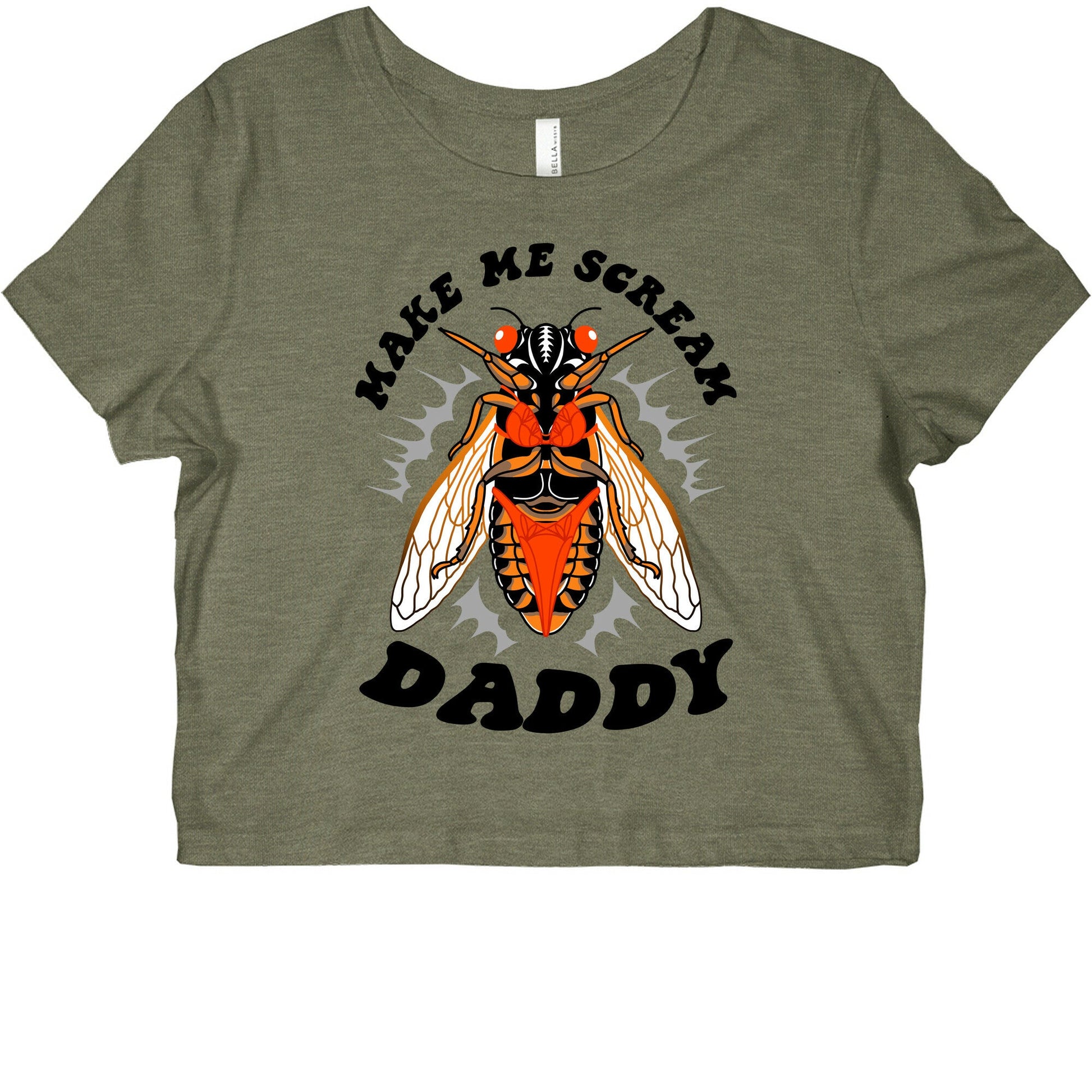 Make Me Scream Daddy Cicada  Graphic Baby Tee