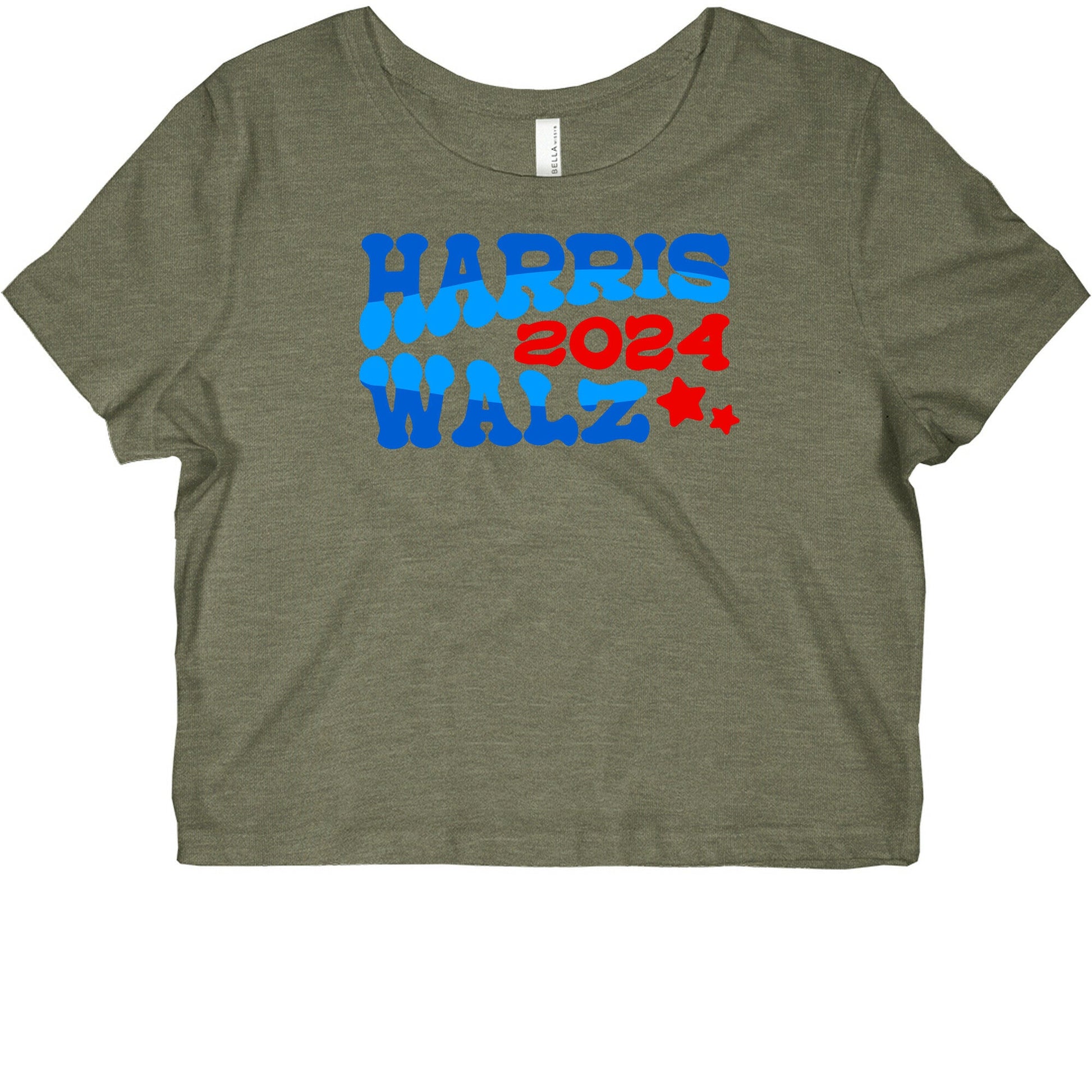 Harris Walz 2024 Retro Text Graphic Baby Tee