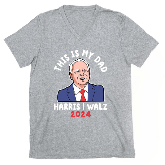 This Is My Dad Tim Walz V-Neck