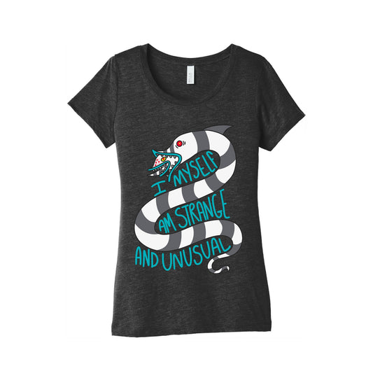 I Myself Am Strange and Unusual  Womens Triblend Tee