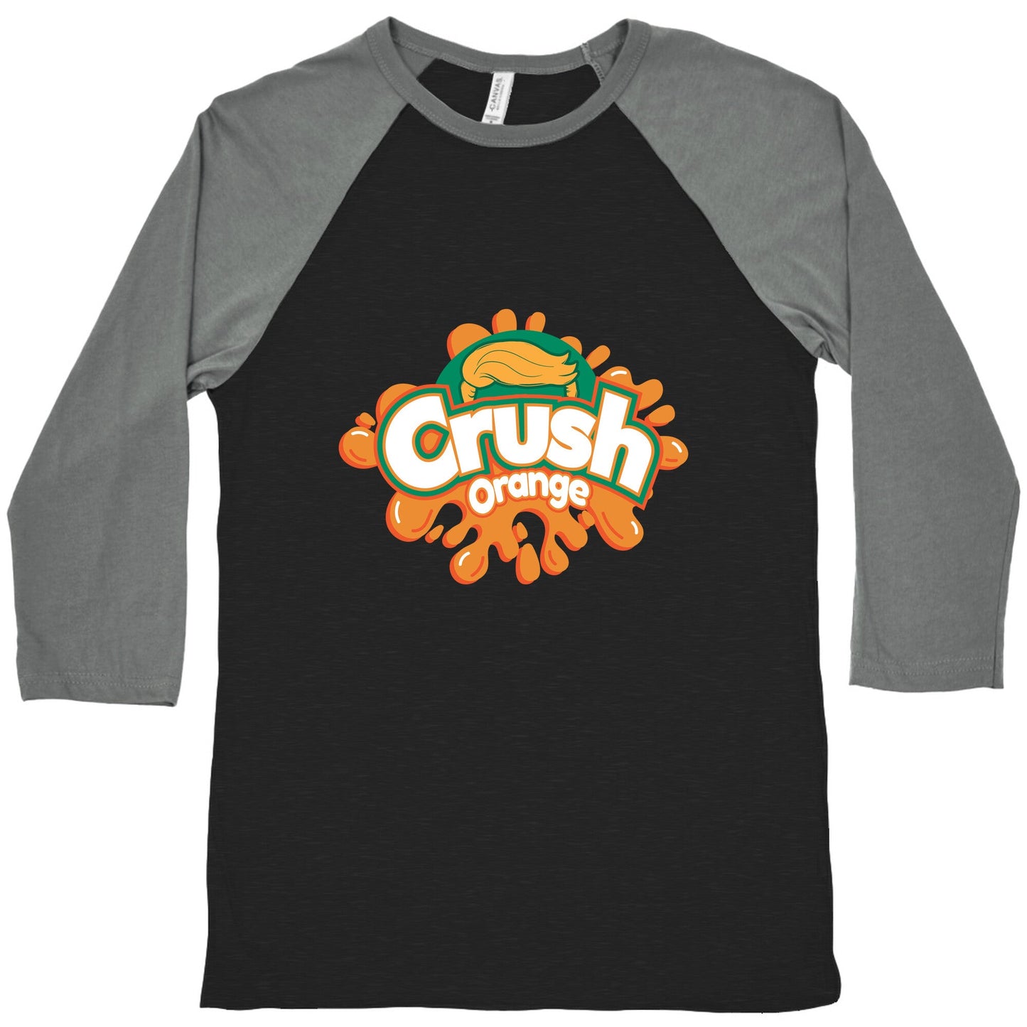 Orange Crush Harris Walz 2024 Baseball Tee