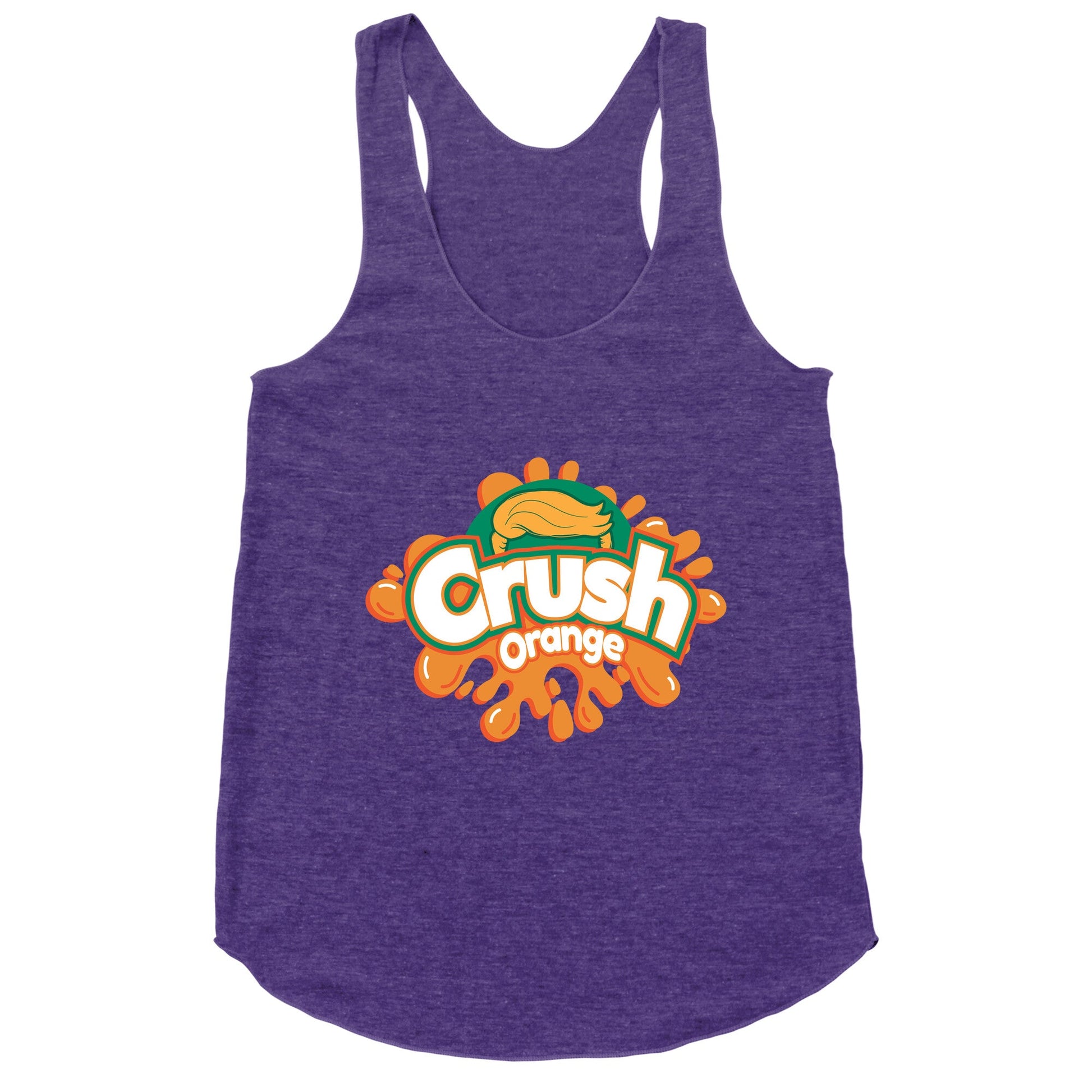 Orange Crush Harris Walz 2024 Racerback Tank