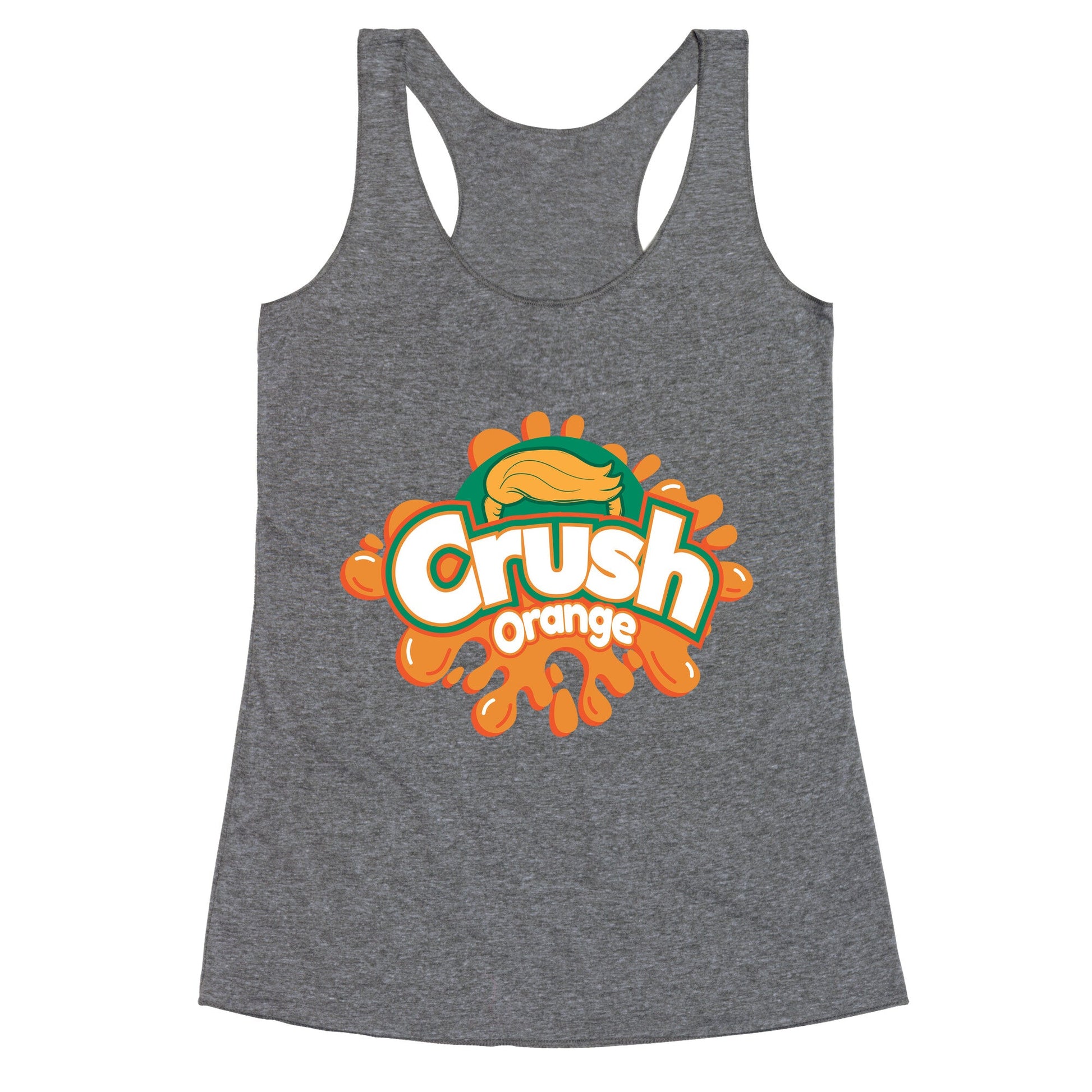Orange Crush Harris Walz 2024 Racerback Tank