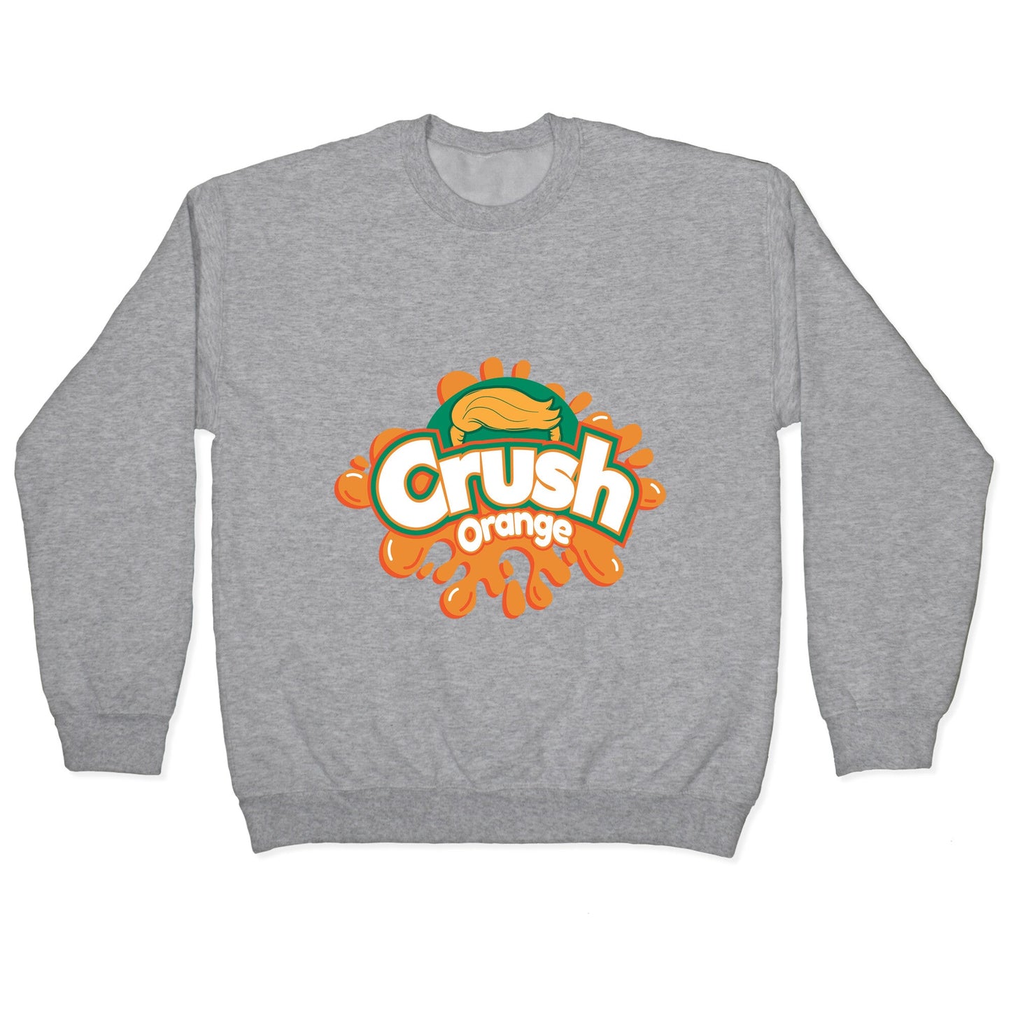 Orange Crush Harris Walz 2024 Crewneck Sweatshirt