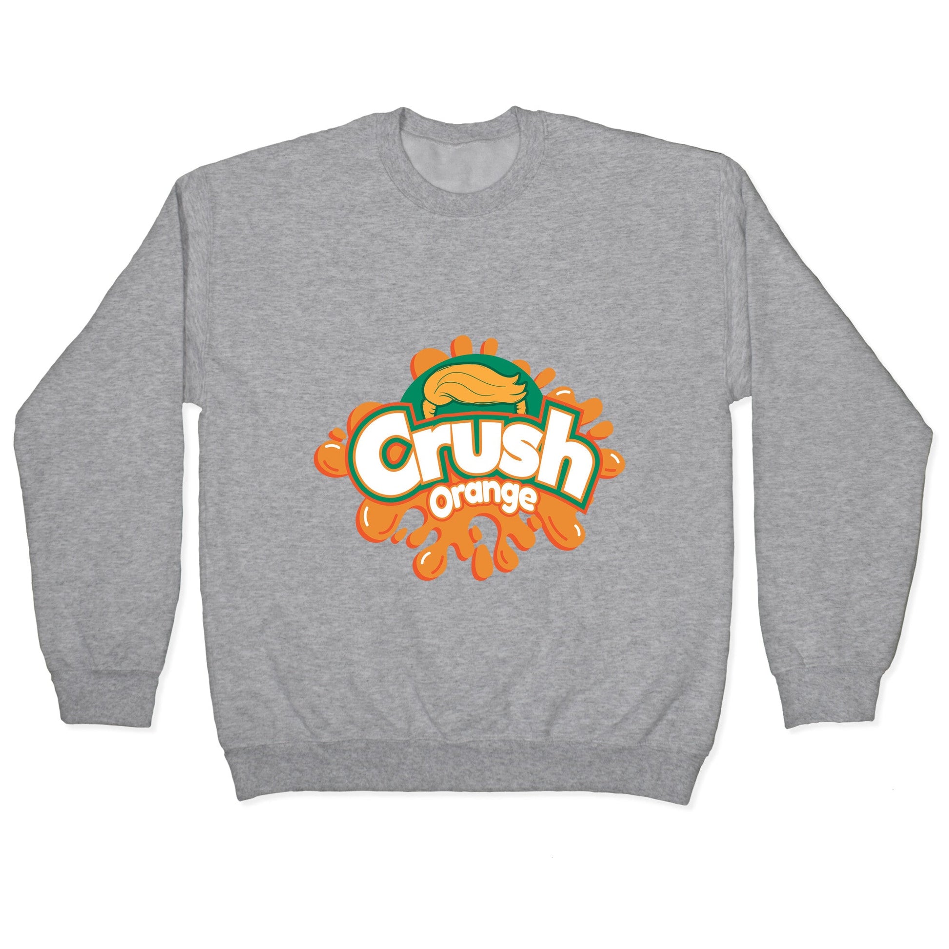 Orange Crush Harris Walz 2024 Crewneck Sweatshirt