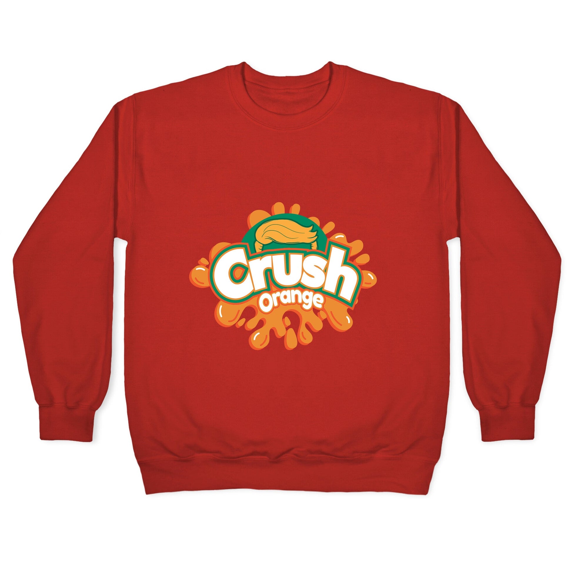 Orange Crush Harris Walz 2024 Crewneck Sweatshirt
