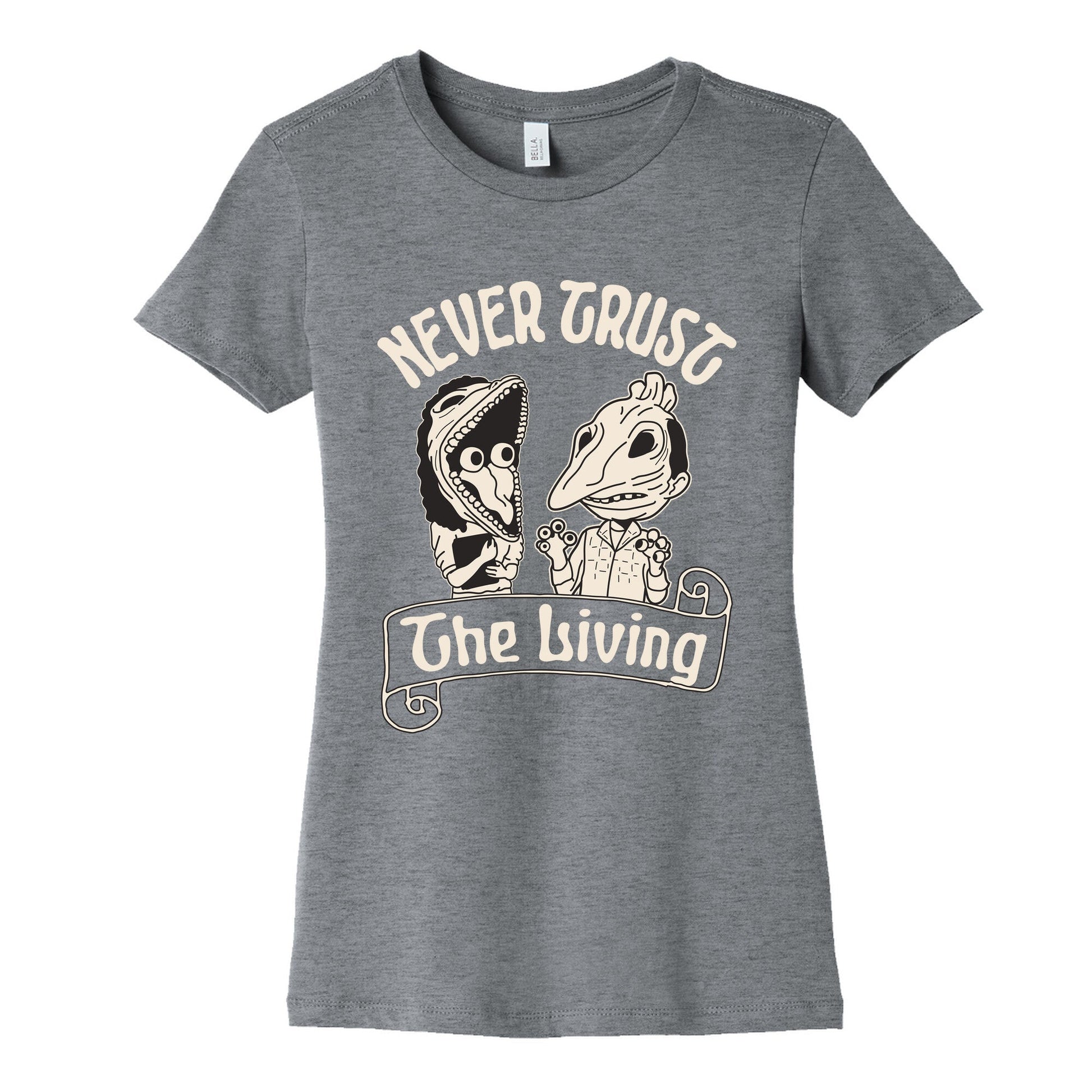 Beetlejuice Never Trust The Living Womens Cotton Tee